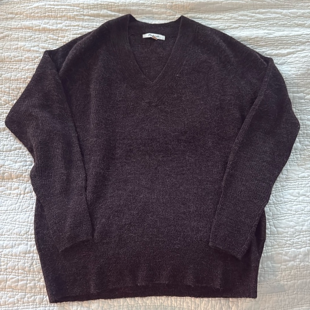 Madewell chocolate brown Alpaca sweater